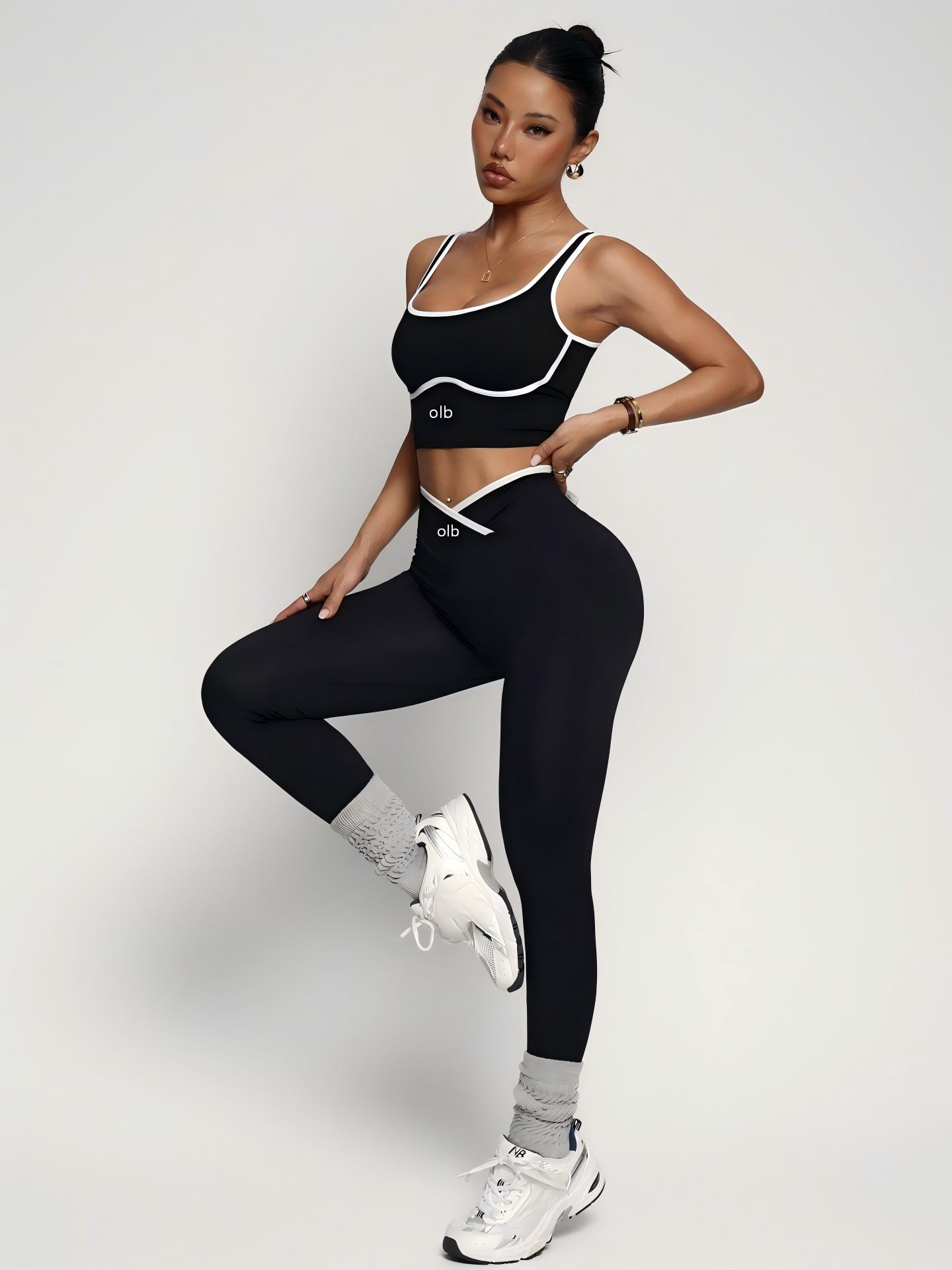 Sports Bra High Impact - 2 parçalı yeni spor sütyeni, atlet