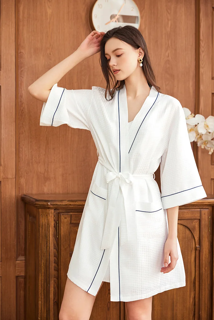 Waffle Jakarlı % 100% Dut Ipek - Robe Silk Women incelemesi ve fiyatı