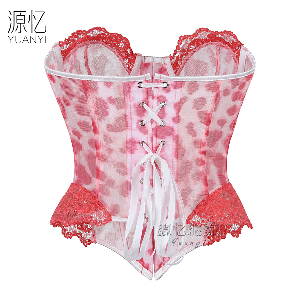 Önden Kapatmalı Pembe Leopar D - Corset Waist Cinch incelemesi ve fiyatı